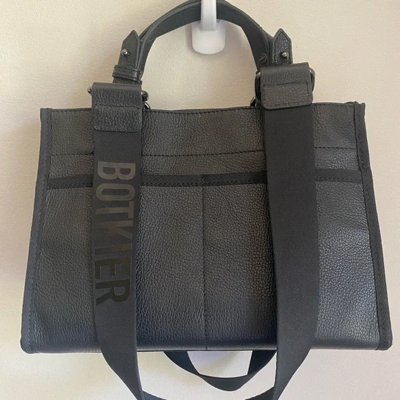 Botkier New York BEDFORD BITE Size 23F2827-ALBLK Black Leather Satchel NWT $288 - Picture 14 of 14